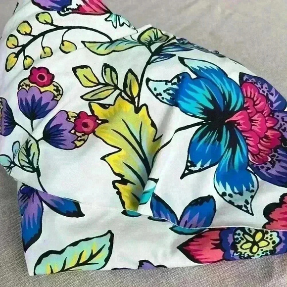 24th & Ocean cold shoulder floral tankini top with removable straps. - Picture 5 of 5